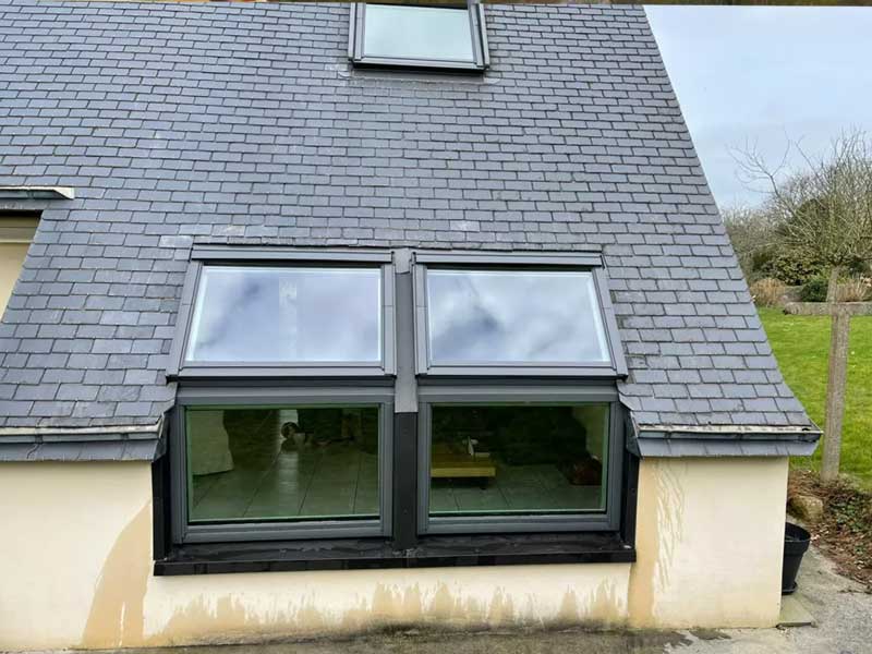 Installation fenêtre de toit