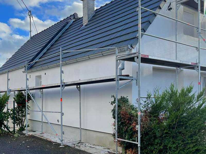 Isolation des murs par l'extérieur - couvreur luxembourg Renov Hous
